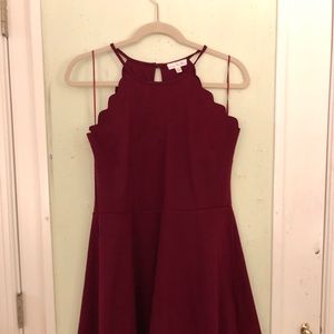 Maroon Dress
